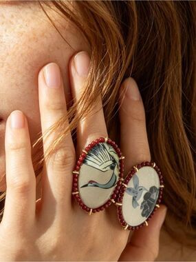 Swan ring S1435